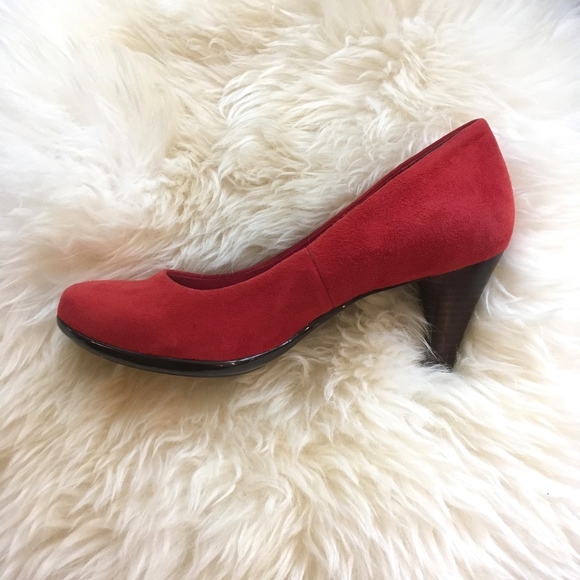 Red Gianni Bernini Heels Size 6 - Picture 5 of 6